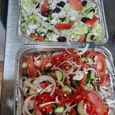 Deluxe Ceasar Greek And Garden Salads